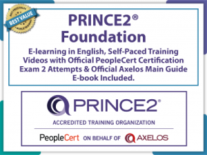 Special Offer PRINCE2® 7 Foundation E-Learning Self-Paced Training Videos with Official PeopleCert Certification Exam 2 Attempts & Official Axelos Main Guide E-book – 1WorldVerify.