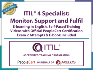 Axelos Peolplecert ITIL4 Specialist MS&F EL